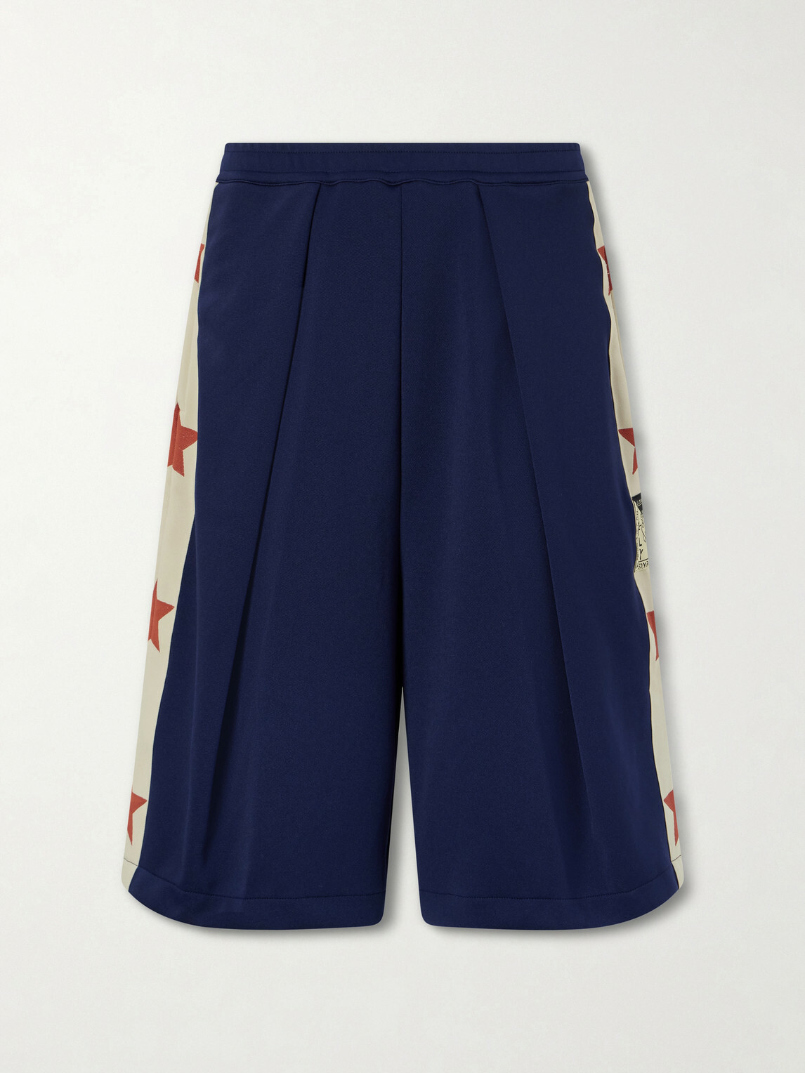 KAPITAL - Kome-Kome Straight-Leg Satin-Jersey Shorts - Blue