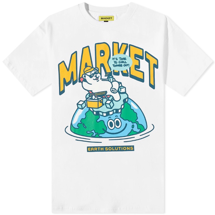 Photo: MARKET Men's Time to Chill Out T-Shirt in White