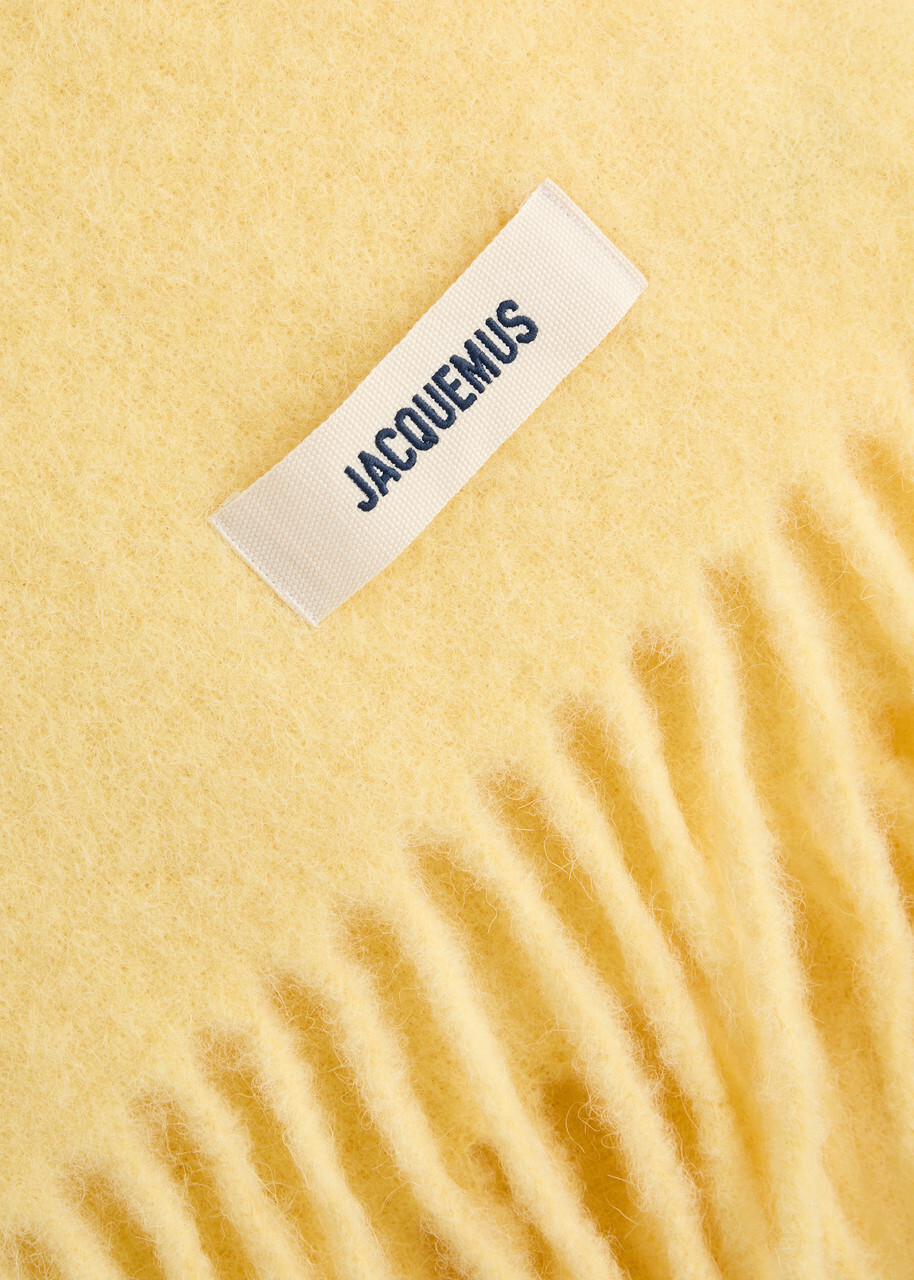 マフラー・ストール JACQUEMUS L'echarpe Liga Scarf - Jacquemus - Wool - Yellow Jacquemus L'écharpe Jacquemus virgin wool scarf Jacquemus