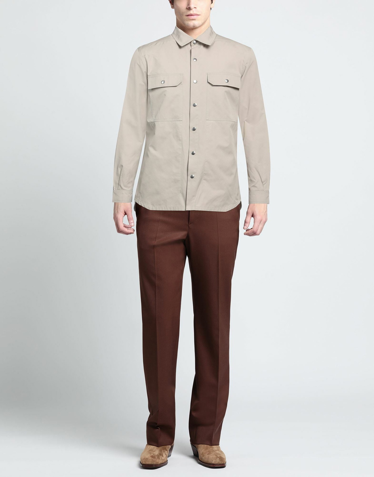 Rick Owens Mens Shirt in Beige