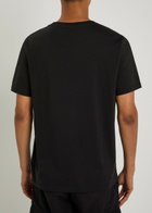 Moose Knuckles Augustine Drip Printed Cotton T-shirt Black
