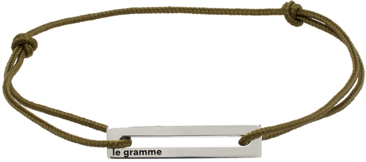 Photo: Le Gramme Khaki 'Le 1.7g' Bracelet