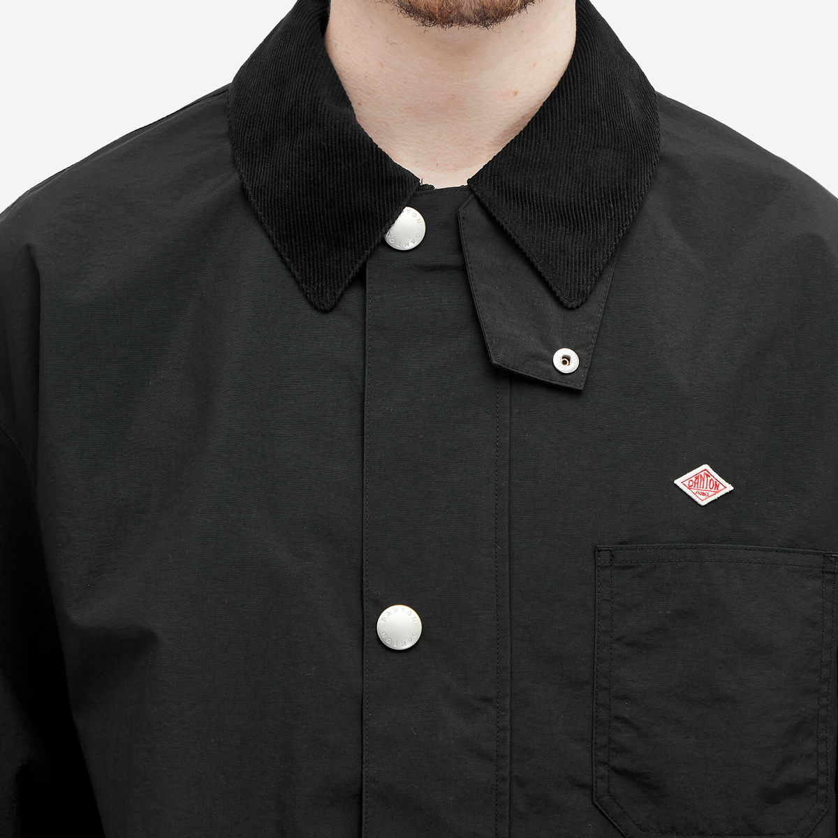 Danton Men's Nylon Coverall Jacket in Black Danton