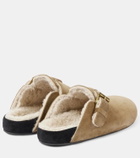Isabel Marant Mirvin shearling-lined suede clogs