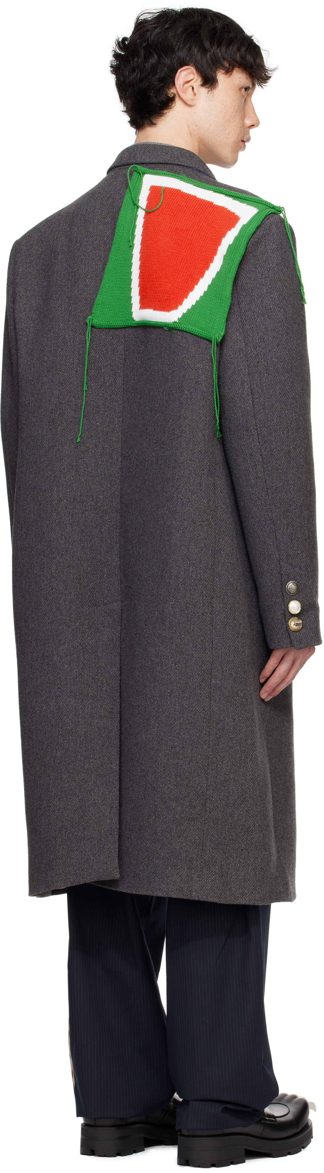 Charles Jeffrey LOVERBOY Gray Tailored Coat