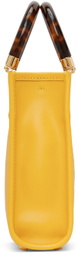 Fendi Yellow Mini Sunshine Shopper Shoulder Bag