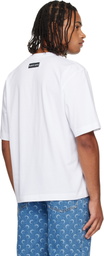 Marine Serre White Moon Logo Jersey Loose Fit S/S T-Shirt