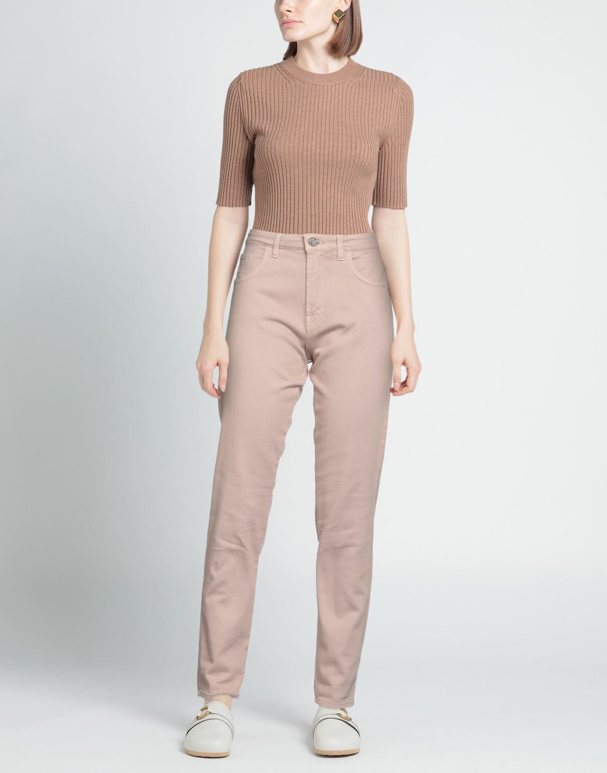 Manila Grace Womens Pants Light brown