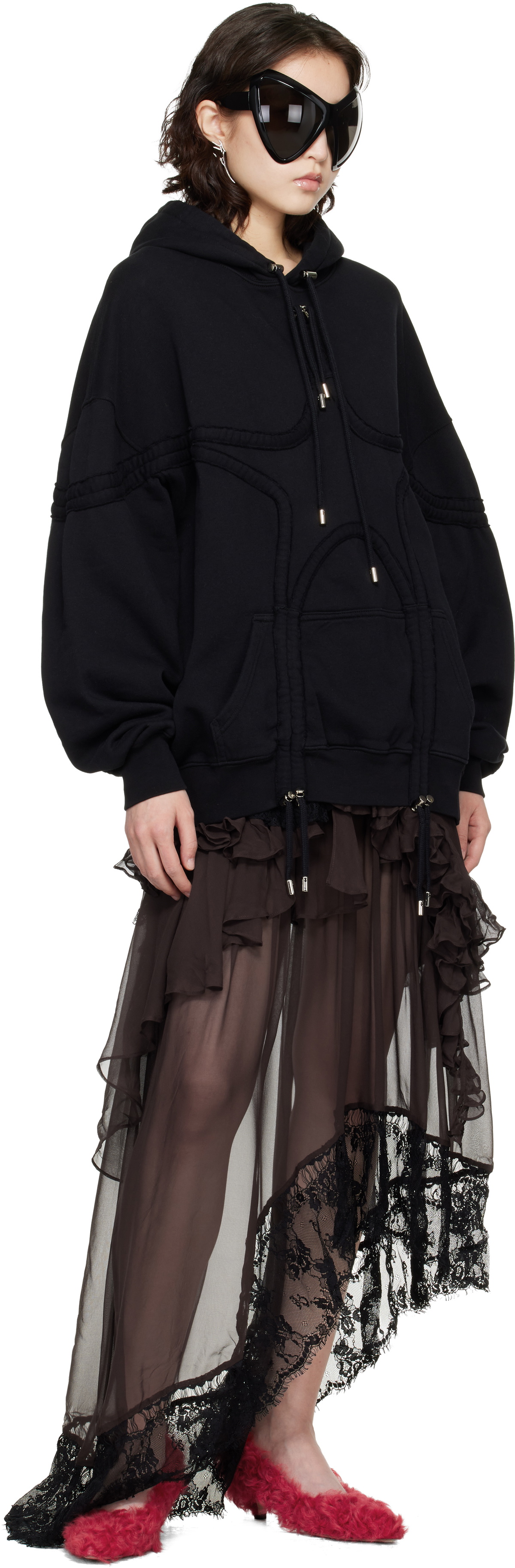Collina Strada Black Star Hoodie