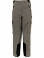 Palm Angels - Webbing-Trimmed Reflective Shell Cargo Trousers - Gray