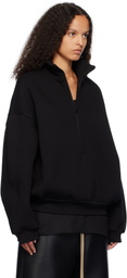 Fear of God Black Fleece Half Zip Mockneck Sweatshirt