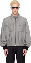 Lanvin Gray Mohair Wool Jacket