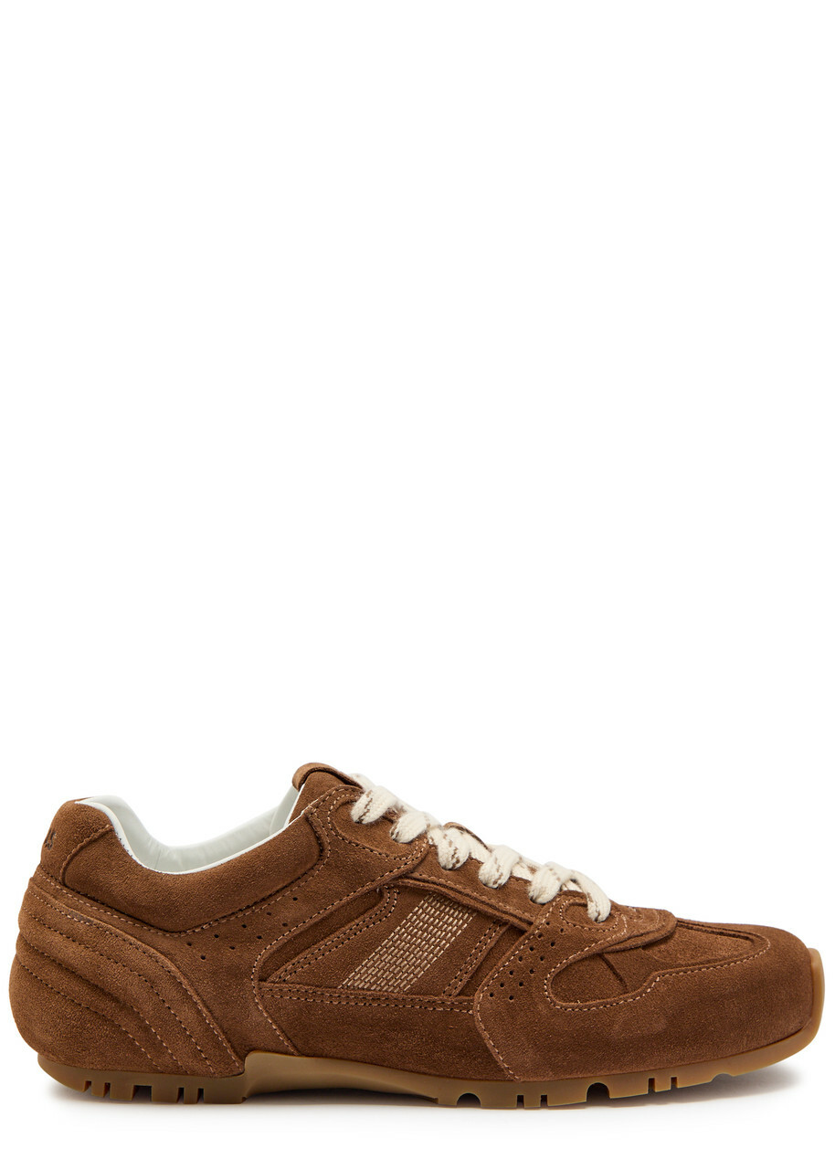 Alohas Tb. 56 Panelled Suede Sneakers Brown