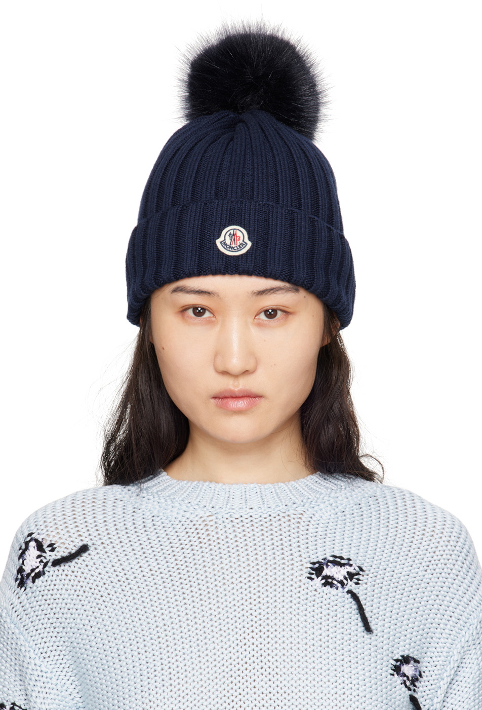 Moncler pom pom beanie 2024