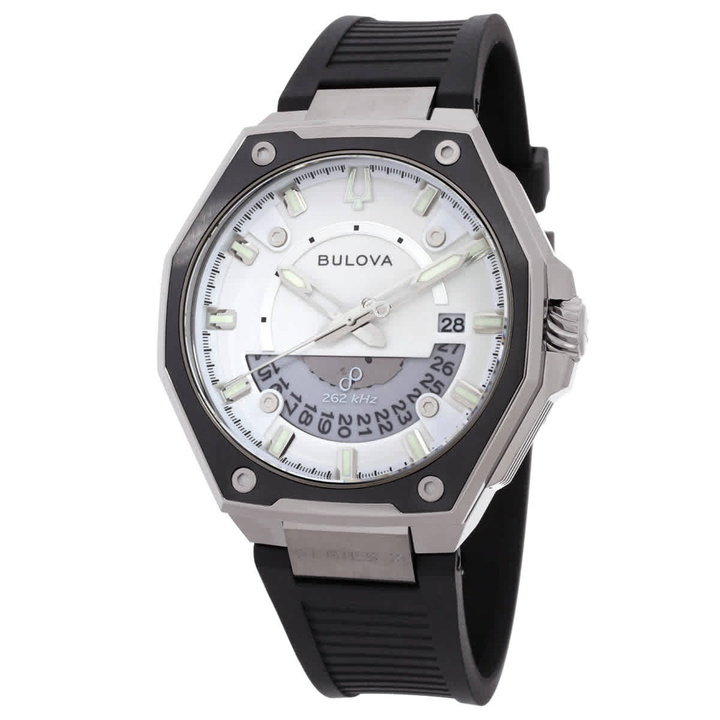 Photo: Bulova Series X Quartz White Dial Mens Watch 98B457