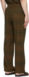 Needles Khaki Jacquard Leopard W.U.S.C. Trousers