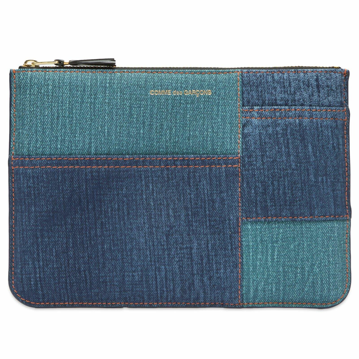 Comme des Garçons Wallet SA8100 Washed Wallet in Navy Comme des