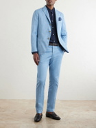 Boglioli - Stretch Cotton and Linen-Blend Blazer - Blue