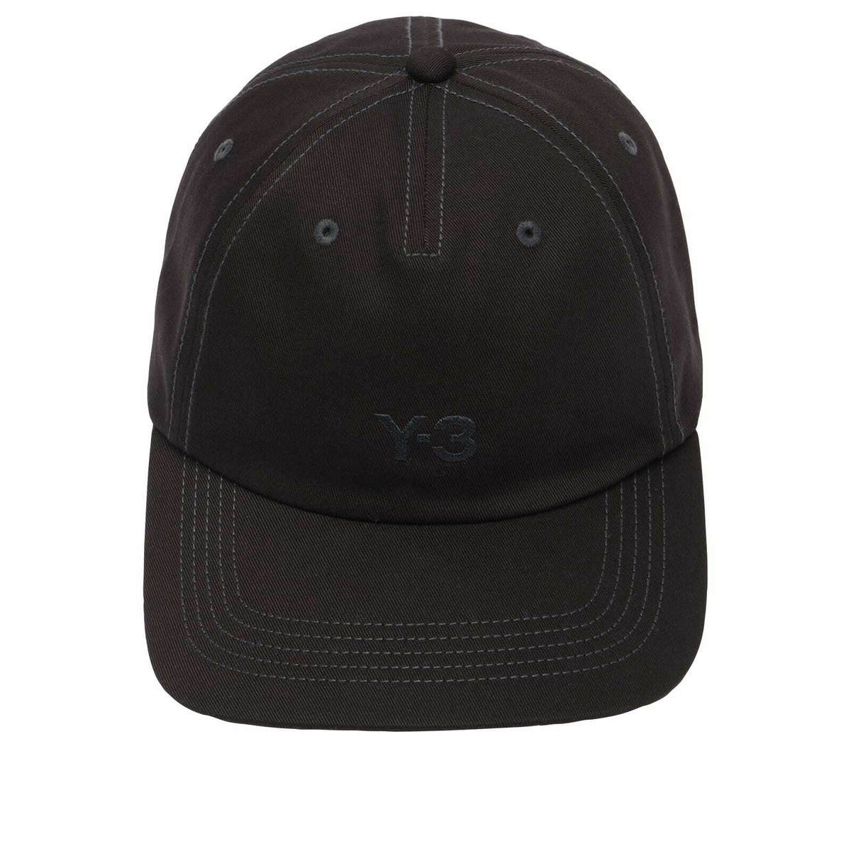 Y-3 Men's Dad Cap in Black/Scarle 