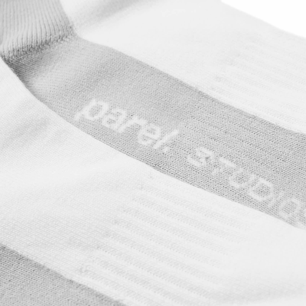 Parel Studios Men's Sports Socks in White/Grey 