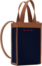Marni Navy & Brown Nano Messenger Bag
