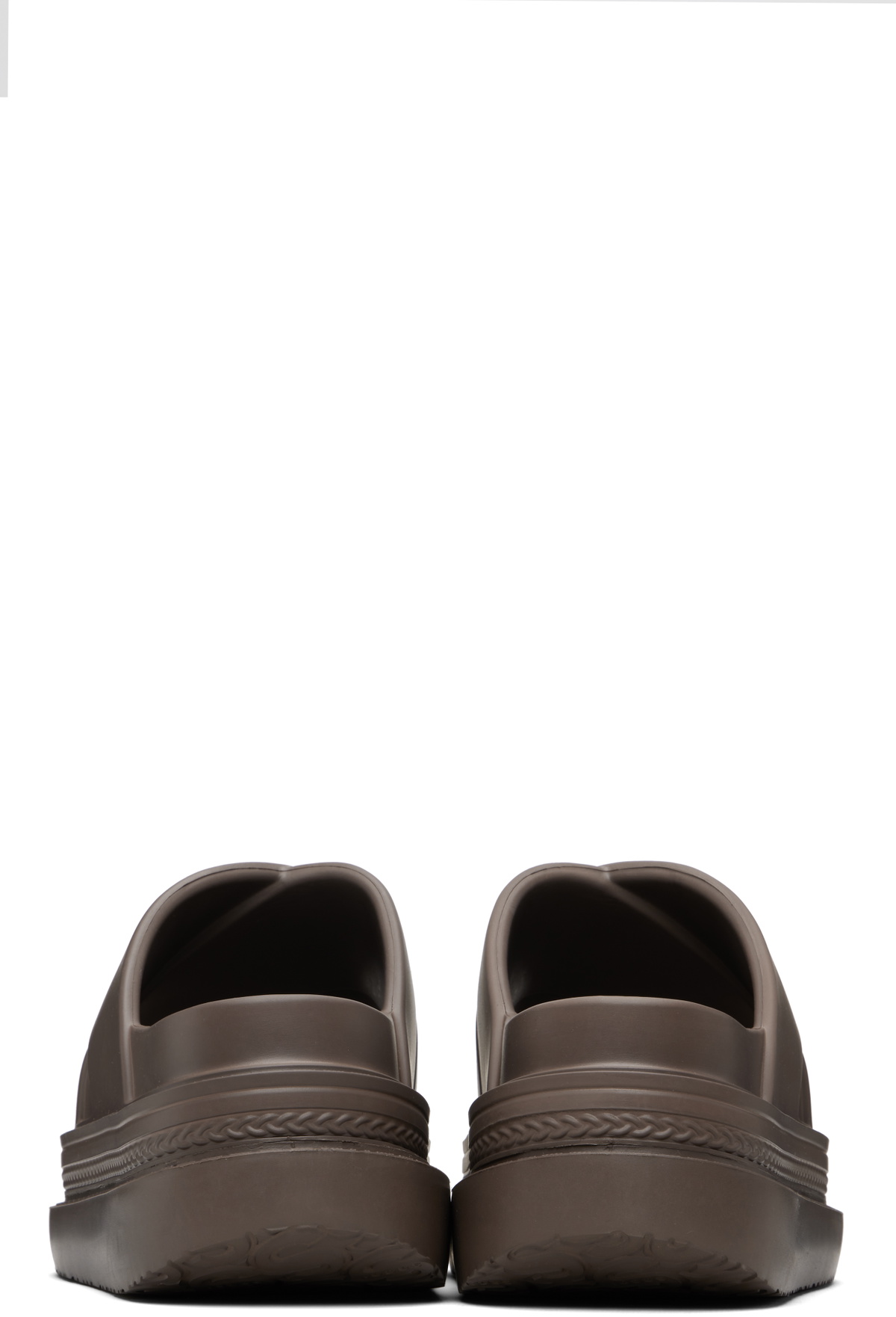 sacai Brown Foam Multiple Sole Sandals