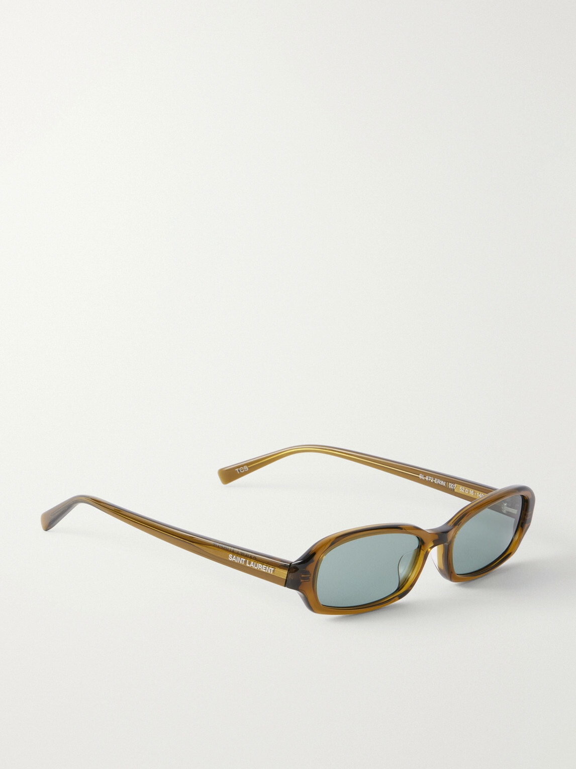 SAINT LAURENT - SL 872 ERIN Square-Frame Acetate Sunglasses - Brown
