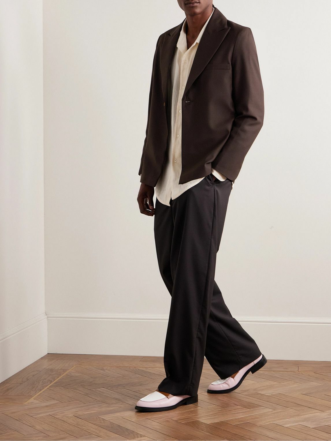 Séfr - Seydou Twill Blazer - Brown