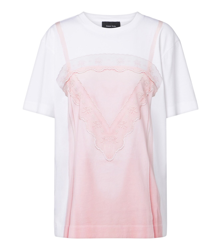 Photo: Simone Rocha Trompe l’œil cotton jersey T-shirt