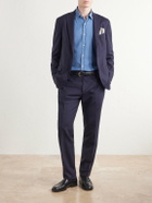 Boglioli - Straight-Leg Virgin Wool Trousers - Blue