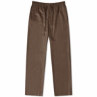 Auralee Men's Superlight Wool Easy Pants in Top Brown