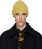 Dries Van Noten Yellow Alpaca Blend Beanie