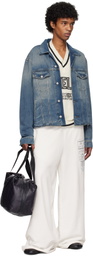 MM6 Maison Margiela Black Crunched Nylon Weekend Bag
