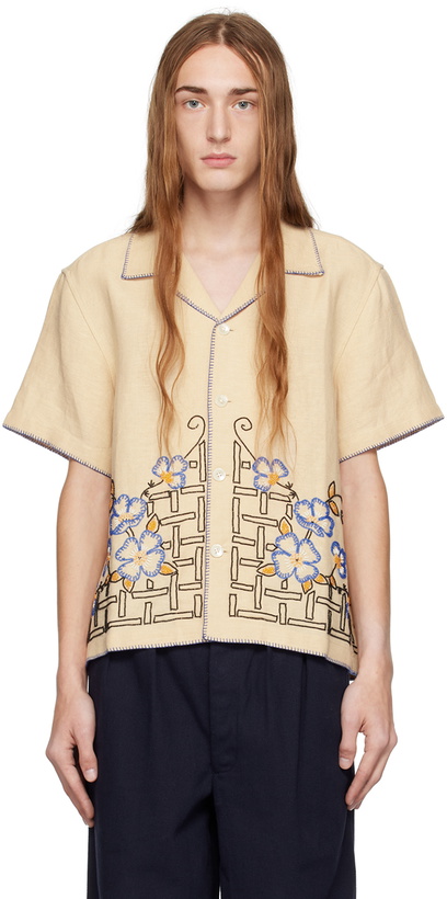 Photo: Bode Beige Himalayan Poppy Shirt