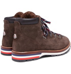 Moncler - Peak Shearling-Lined Suede Boots - Men - Brown