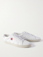 SAINT LAURENT - SL/06 Appliquéd Leather Sneakers - White