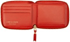 COMME des GARÇONS WALLETS Orange Classic Leather Zip Wallet