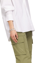 ANINE BING Silver Chunky Chain Bracelet