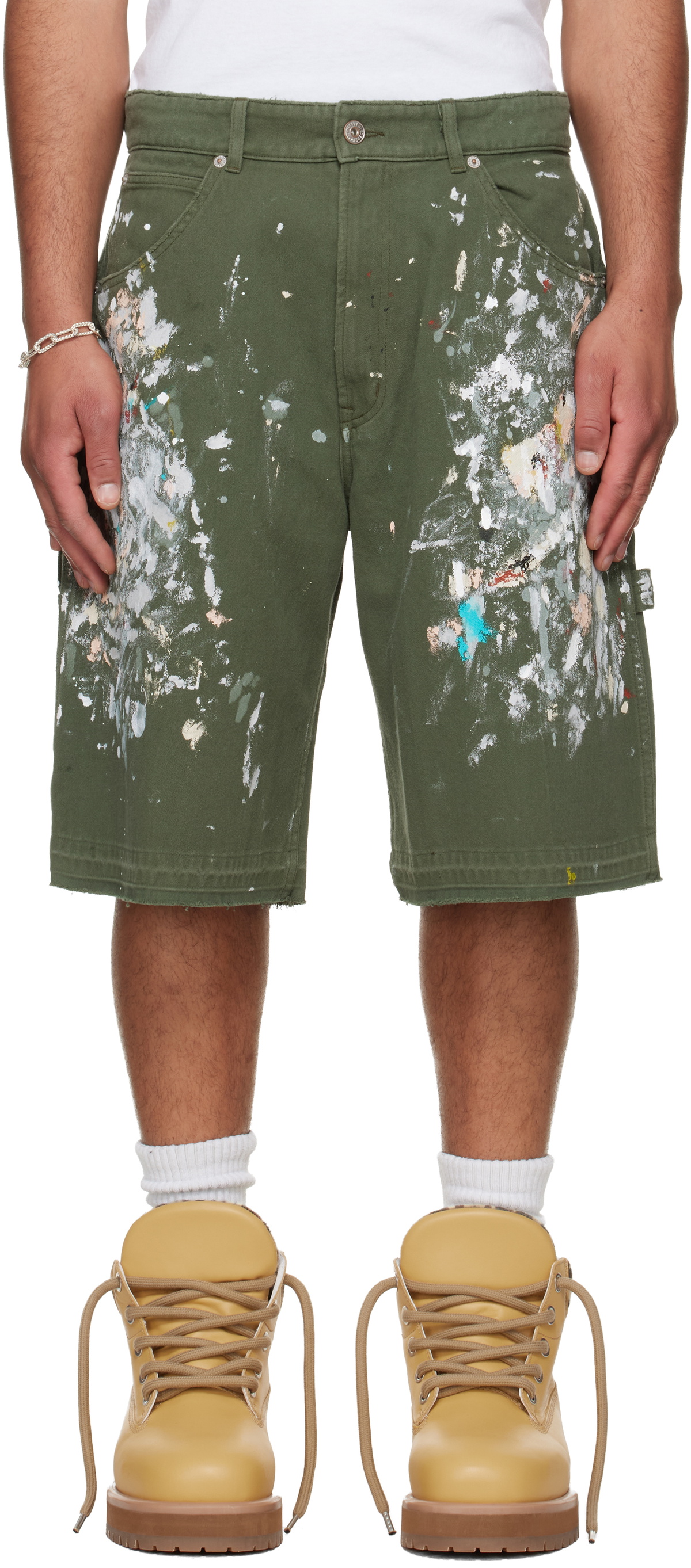 Gallery Dept. Green Platoon Painter Shorts