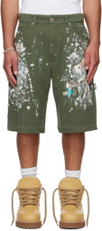 Gallery Dept. Green Platoon Painter Shorts