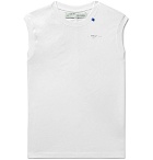 Off-White - Logo-Print Cotton-Jersey Tank Top - White