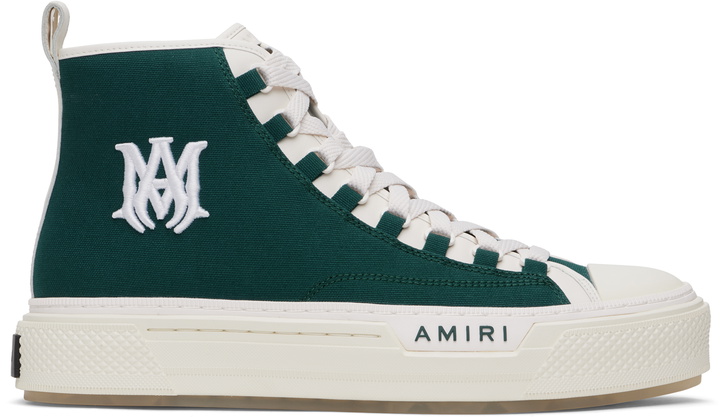 Photo: AMIRI Green 'MA' Court Hi Sneakers
