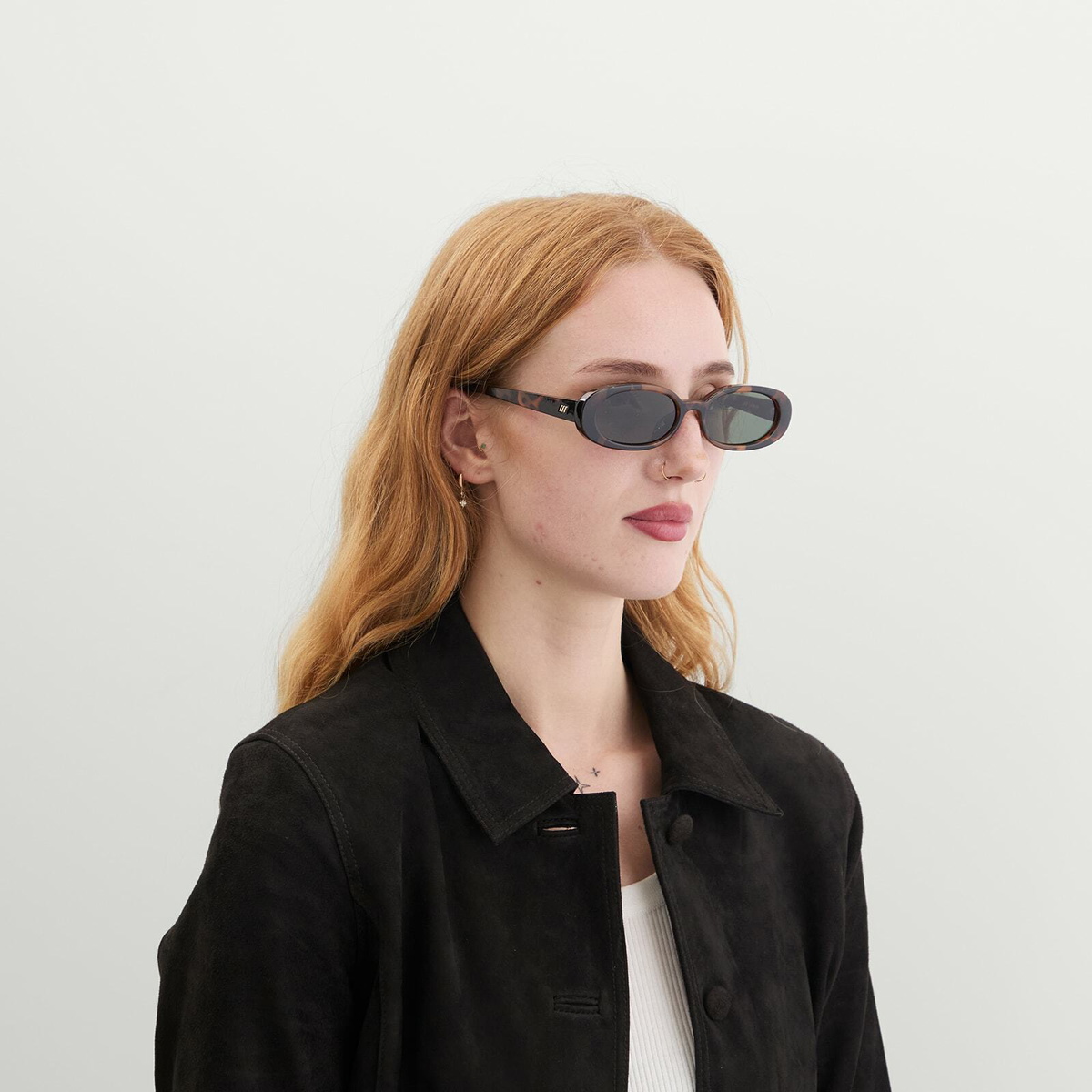 Le Specs Outta Love + Sunglasses in Tort/Green Mono 