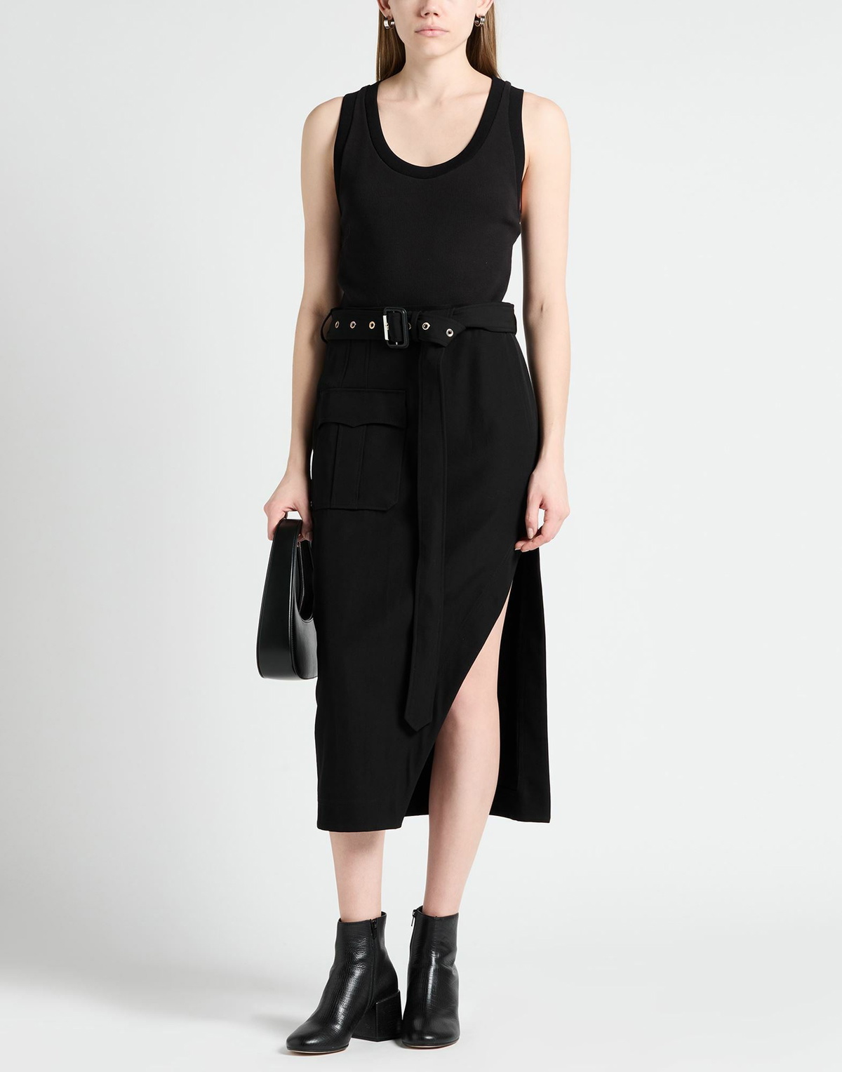 Mcqueen Womens Midi dress in Black