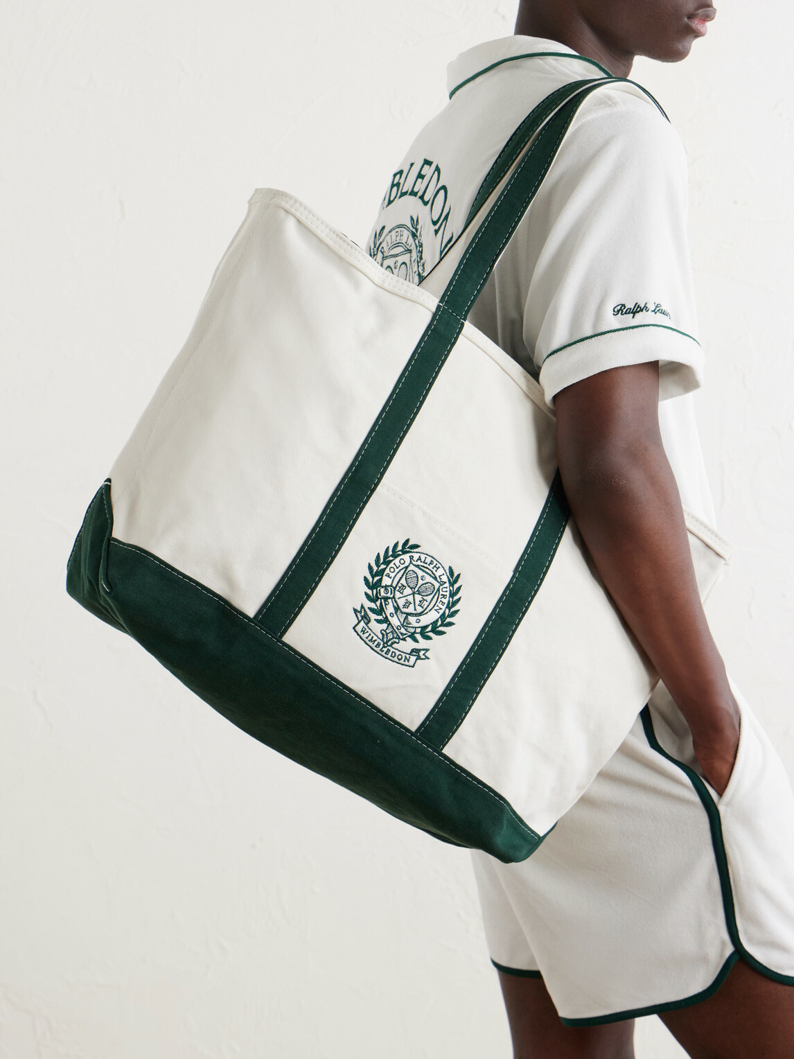 Polo Ralph Lauren - Wimbledon Embroidered Large Cotton Tote Bag