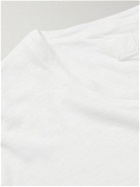 120% - Linen-Jersey T-Shirt - White