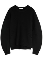 Helmut Lang Ribbed Wool-blend Jumper Black