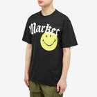 MARKET Men's Smiley Gothic T-Shirt in Washed Black