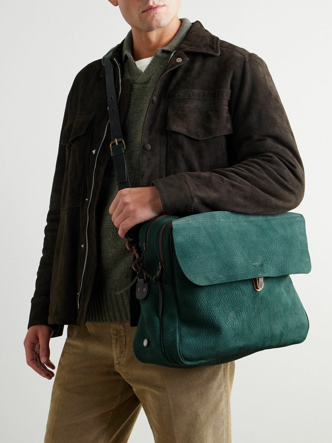 Bleu de Chauffe - Zeppo Full-Grain Nubuck Briefcase