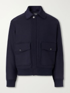 A.P.C. - Charlie Wool-Blend Twill Blouson Jacket - Blue